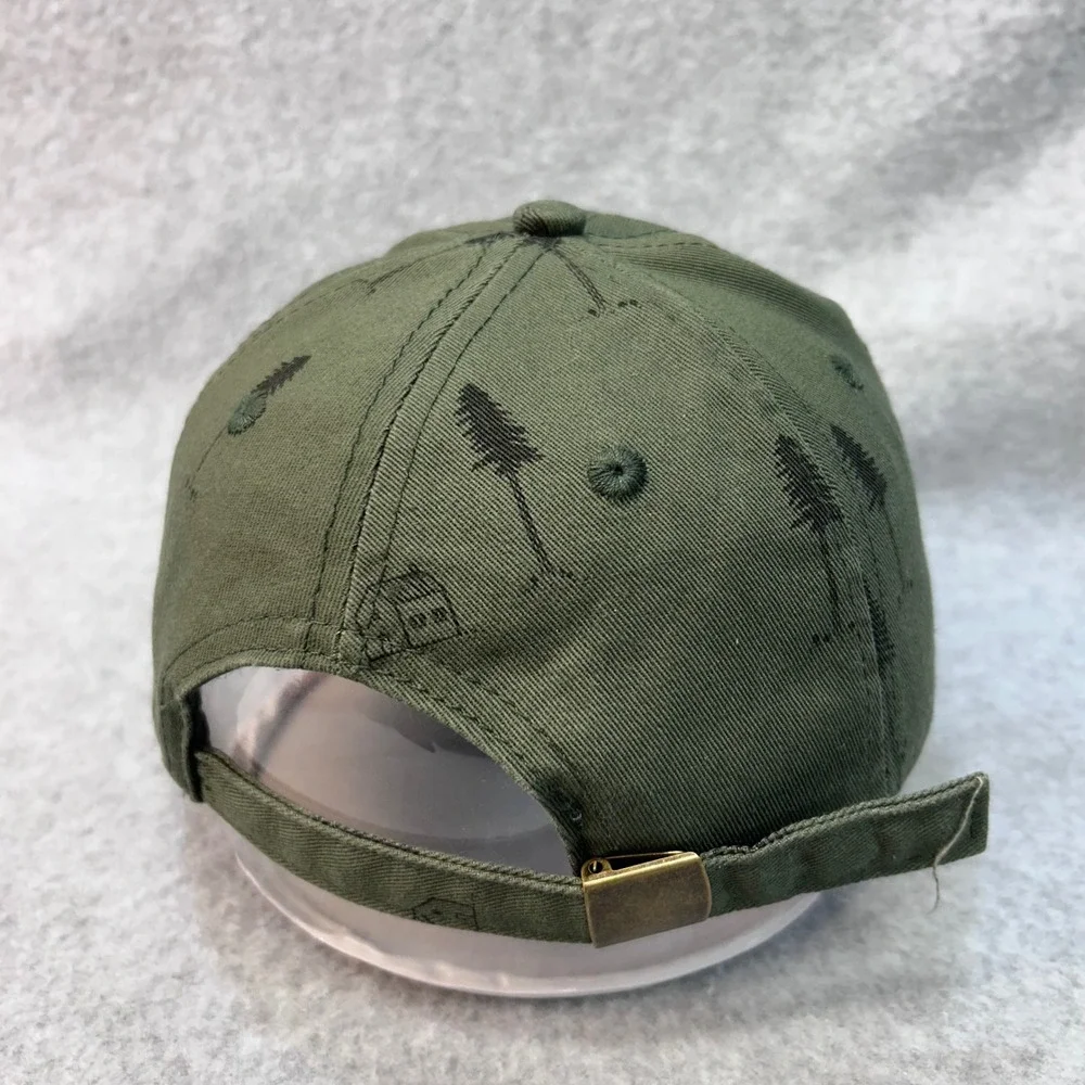 Mini Cabin Tree Print Kids Green LC Lauren Conrad Baseball Cap Hat OSFM